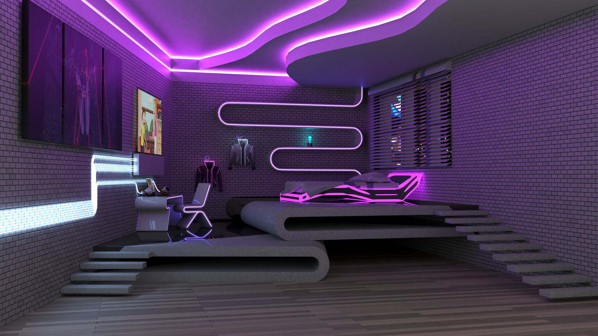 Step Into the Mesmerizing World of Vaporwave Room Décor: Elevate Your ...